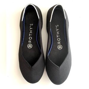 Rothy’s The Flat Round Toe Black Size 6.5